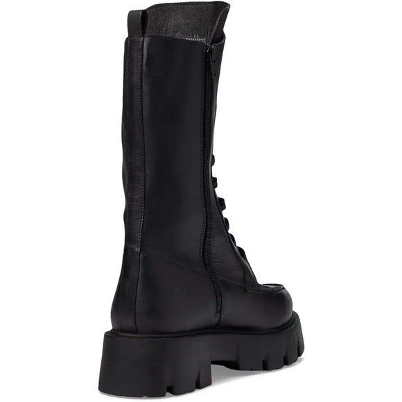 Free People Jones Lug Sole Lace-Up Boot Black Size 7.5 New - Picture 4 of 12